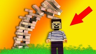 НА НУБА УПАЛА ДЖЕНГА! КАК СДЕЛАТЬ Дженгу! 23 февраля! Подарок! Настольная игра! Джанга БАШНЯ КУПИТЬ