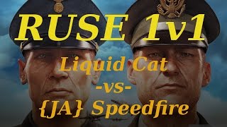 R.U.S.E. 1v1 - #4 - Liquid Cat (France) vs {JA} Speedfire (UK) - Tank Graveyard