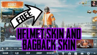 GET HELMET AND BAG SKIN FOR FREE-PUBG MOBILE