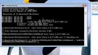 Easily Verify Downloaded File (Kali Linux) Is Not Corrupt in Windows