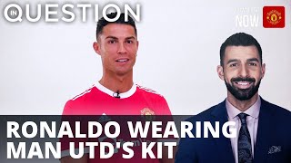 Ronaldo wearing Manchester United kit: "Happy to be home"