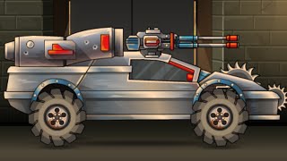 Earn to Die 2 - 5th Car (Super Car) (Fully Upgraded though The Whole Track)