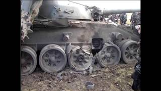 Т 72 против  снаряда 152мм