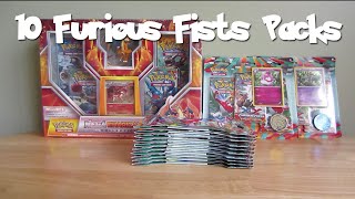 Opening 10 Pokemon Furious Fists Packs