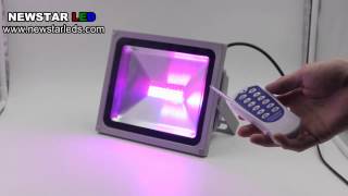 30W SMD RGB LED Floodlight with RF Controller, IR/RGB/DMX 10W-200W RGB smd led floodlight
