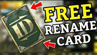 How To Get Free Rename Card In Pubg Mobile | Pubg Mobile Free Rename Card | KillShot Gaming