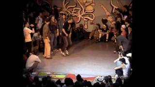 battle for the 3 place on breakdance festival OPEN4 (2004) in Moscow - part 2