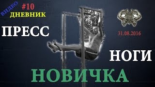 Street Workout с нуля!31.08.2016 Качаем пресс и ноги! #10 Видео Дневник Новичка