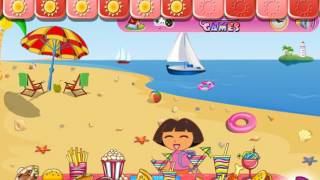Мультик игра Даша в отпуске (Dora Vacation)