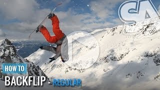 How to Wildcat (Back Flip) On A Snowboard (Regular)