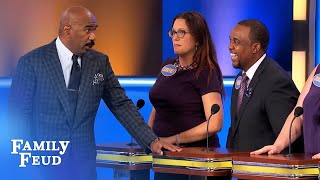 Steve's MOM told him THIS | Family Feud
