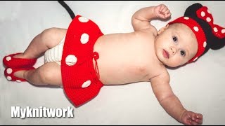 Шапка Микки маус для девочки. Детский костюм Микки Мауса.