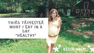 Healthy What I Ate Right Before Going Into Labor !!! | Labor inducing foods? | Becca Halm