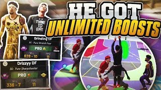 CARRYING *FIRST* GOLD RUSH WINNER ON NBA 2K19!! DEMI-GOD CENTER BUILD DOMINATES HOUSE RULES!!!