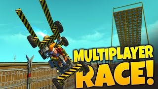 Scrap Mechanic - MULTIPLAYER RACING & BUILDING (Let's Play Scrap Mechanic Multiplayer Gameplay)