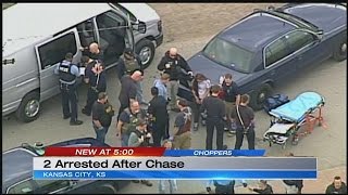 2 arrested following police chase that ended in KCK