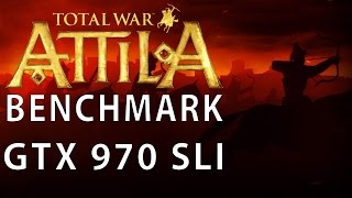 Total War: Attila – Frame Rate Benchmark GTX 970 SLI @1440p Comparison [60fps][FullHD|1080p]