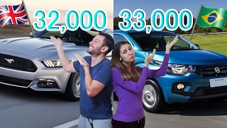 Loja de carros na Inglaterra + Muito mais barato que no Brasil