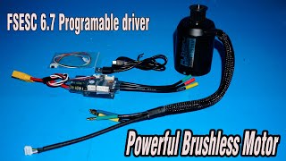 Flipsky 6384 Brushless motor and mini FSESC6.7