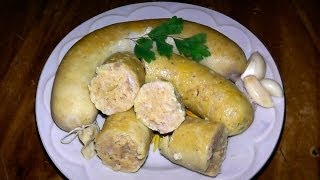 Домашняя колбаса (біла кишка) рецепт приготовления