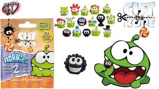 Cut The Rope Nommies Mini Figures Blind Bags Series 1 Toy Review, Om Nom, Vivid