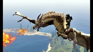 GTA   5 | DRAGON ATTACKING TRAIN | SKYRIM BIG DRAGON vs TRAIN