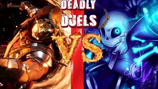 Scorpion VS Sans (Mortal Kombat VS Undertale) | Deadly Duels