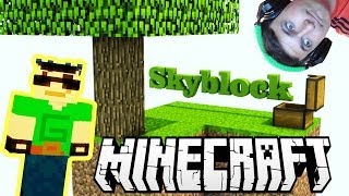 Визер играет в Minecraft на сервере FutureCraft в SkyBlock с вебкой!