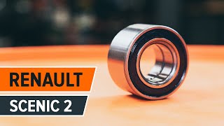How to change a Rear wheel bearing RENAULT SCENIC 2 TUTORIAL | AUTODOC