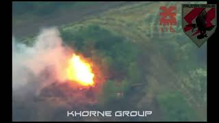 Українські захисники за допомогою fpv-дрона знищили ворожу гармату Д-30