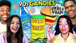 The Cast of Under Wraps Tries 90s Candy For The First Time | React
