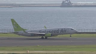 Solaseed Air (SNJ) Boeing 737-800 JA805X 羽田空港 離陸 2019.6.14