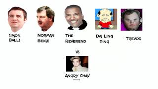 Prank Call- Norman Beige, Simon Balls, The Reverend, Dai Ling Ping & Trevor vs Angry Chav