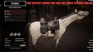 The BEST & FASTEST Horses You can Buy/ Own In Red Dead Online - FREE Horses, Customization & MORE!