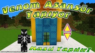 Venom Minecraft'ta Asansör Yapımını Gösteriyor Asansör Nasıl Yapılır ?