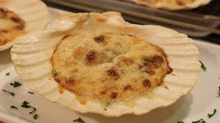 Vieiras Gratinadas al Horno
