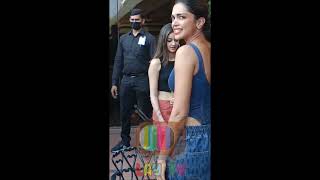 DeepikaPadukaon Ananya Pandey Spotted With Siddhant Chaturvedi at Gehraiyaan promotion #reels #short
