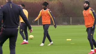 Samatta first training aston villa