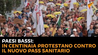 Paesi Bassi: in centinaia protestano contro il nuovo pass sanitario