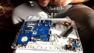 Как почистить от пыли ноутбук Samsung RV 520, 515, 513, 511 и заменить термо пасту