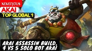 Akai Assassin Build, 4 VS 5 Solo Bot Akai [Top Global 1 Akai] | xεvεησυs Akai Mobile Legends
