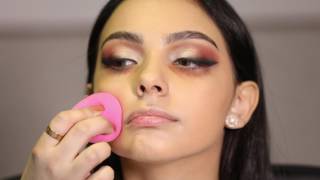 Smudge Liner + Glowy Skin Makeup Tutorial تتوريال ايلاينر مدموج