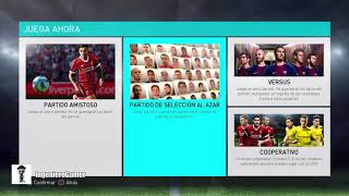 Pro Evolution Soccer 2018 (Intro, Menus y Equipos)