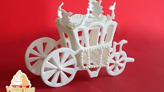 Hochzeitskutsche/ Cinderella-Kutsche aus Blütenpaste mit Royal Carriage Ausstechformen
