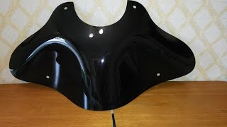 Лобовое стекло  для чоппера с комплектом для монтажа