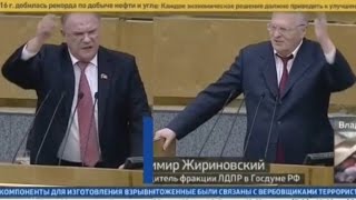 Выступление Зюганова и Жириновского с Отчёта правительства РФ в Госдуме от 19 04 2017