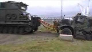 Royal Marine driver gets stuck