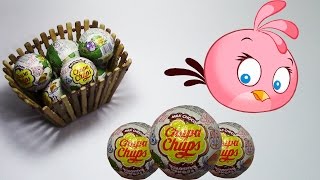 NEW! Angry Birds Stella Chupa Chups Шоколадные шары Чупа Чупс Энгри Бердс Стелла