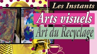 TUTO peinture ART ABSTRAIT sur vieux tableaux avant/après