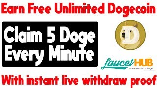 Earn Free Dogecoin Top 5 Sites With Live Instant Withdraw Proof
